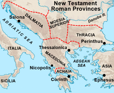 Roman Province of Dalmatia Location