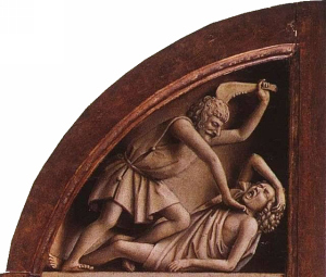 Cain Killing Abel from Ghent Altarpiece