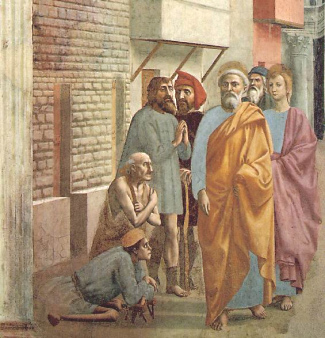 St. Peter Healing Sick with his Shadow