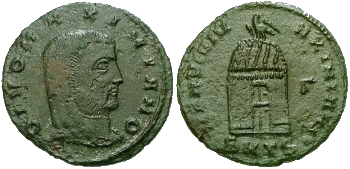 Roman Emperor Galerius coin