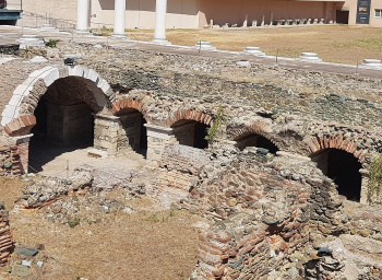 Roman agora ruins in Thessalonica