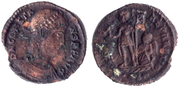 Roman Emperor Constans coin
