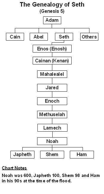 The Genealogy of Seth Chart