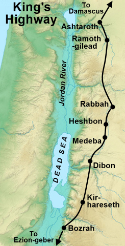 Map of the King's Highway