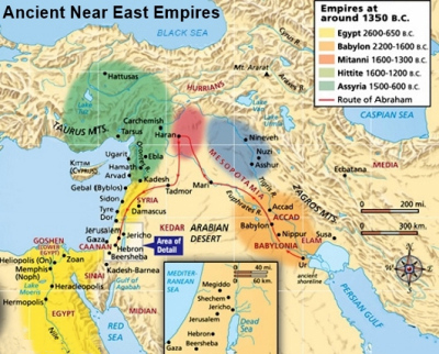 Ancient Near East Empires Map