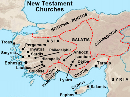 Troas New Testament Churches Map