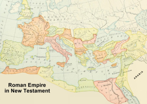 The Roman Empire in New Testament Times map