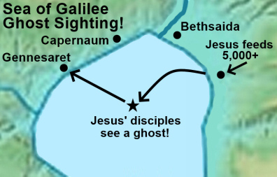 Location of Ghost Sighting on Sea of Galilee!