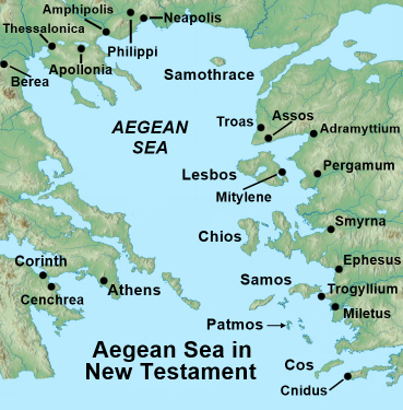 Location of Athens Map