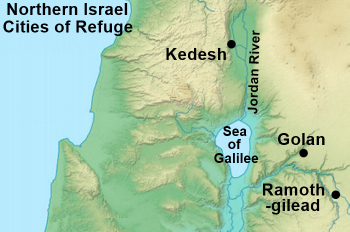 Location of Kedesh in Ancient Israel Map
