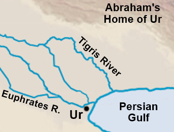 Location of Ur of the Chaldees