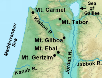 Mount Carmel location within Israel Map