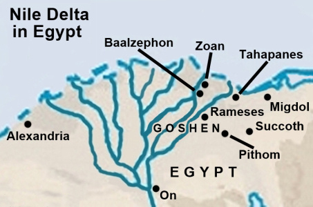 Northern part of Egypt Map