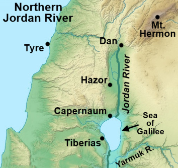 Northern Jordan River Map