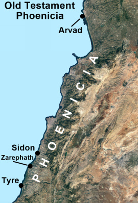 Location of Ancient Tyre Map