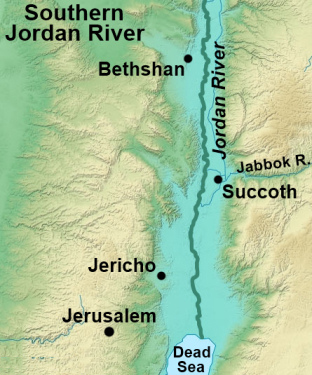 Southern Jordan River Map