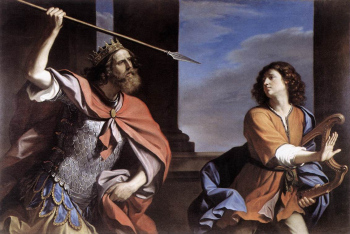 King Saul Attacking David